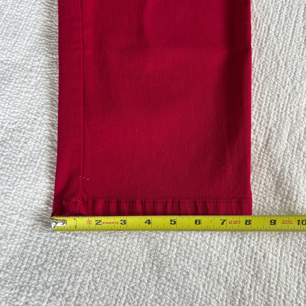 Style & Co Red Jeans EUC Women’s High Rise Capri Cropped Jeans 23 Inseam Size 12 - Picture 9 of 12